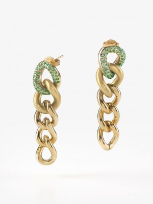 Aretes Guess "Chains Rule" Mujer Verdes | SE-013519