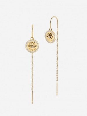 Aretes Guess "Lotus" Mujer Dorados | SE-886813