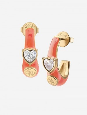 Aretes Guess "Neon Lights" Mujer Coral | SE-263449