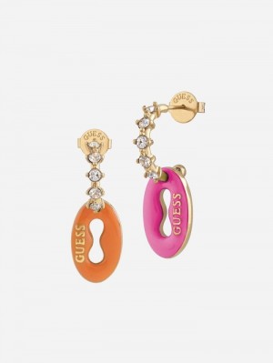 Aretes Guess Pop Links Mujer Dorados | SE-616310