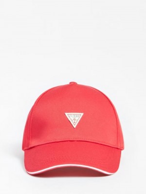 Baseball Cap Guess Triangle Logo Hombre Rojos | SE-703815