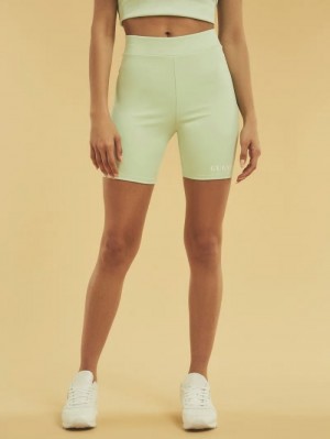 Biker Shorts Guess Logo Mujer Verdes | SE-309141