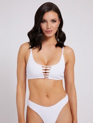 Bikini Guess Bralette Mujer Blancos | SE-298910