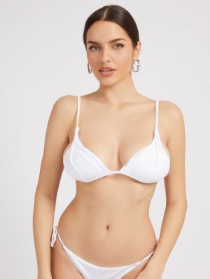 Bikini Guess Triangle Mujer Blancos | SE-704559