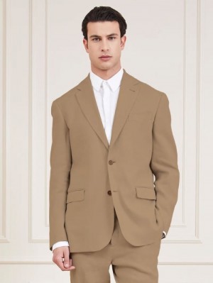 Blazers Guess Marciano Single Breasted Hombre Beige | SE-419036