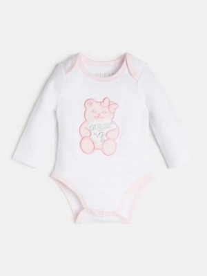 Body Guess Front Logo Body Niños Rosas | SE-031992