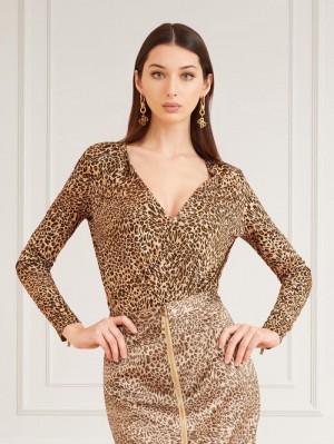 Body Guess Marciano Animalier Print Body Mujer Animalier | SE-738092