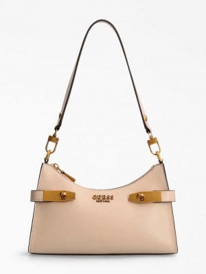 Bolsa De Hombro Guess Zadie Mini Mujer Creme | SE-812100