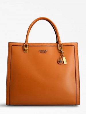 Bolsa de Mano Guess Abey Mujer Marrom | SE-406490