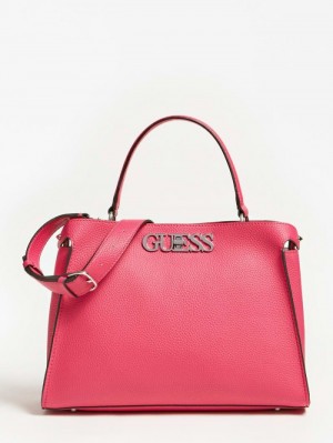 Bolsa de Mano Guess Uptown Chic Mujer Fucsia |