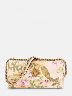 Bolsas Hombro Guess Nerina Floral Print Mujer Multicolor | SE-071920