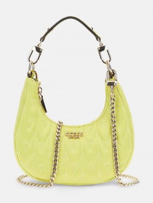 Bolso Hobo Guess Golden Rock Quilted Mini Mujer Verdes | SE-718182