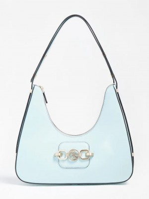 Bolso Hobo Guess Hensely Mujer Azules Claro | SE-504043