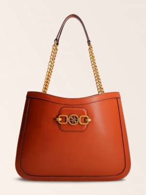 Bolsos Shopper Guess Hensely Mujer Marrom | SE-119231