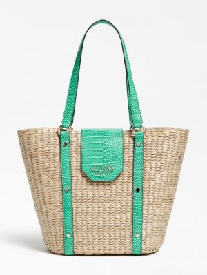 Bolsos Shopper Guess Paloma Mujer Verdes | SE-101242