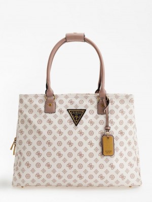 Bolsos Shopper Guess Wilder Mujer Beige | SE-457265