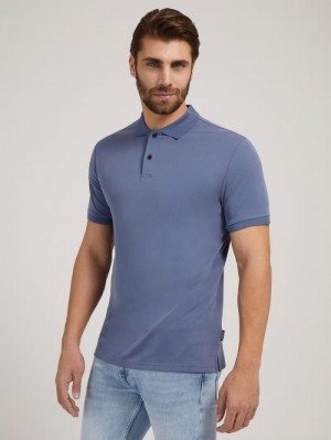 Camisa Polo Guess Front Pocket Polo Hombre Grises | SE-311055