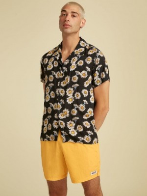 Camisas Guess All-over Floral Print Hombre Negros | SE-598470