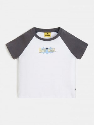 Camiseta Guess Batman Cropped Niños Blancos | SE-180497