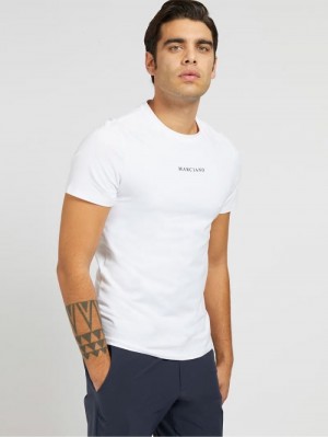 Camiseta Guess Marciano Slim Hombre Blancos | SE-866535