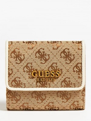 Carteras Guess Aviana 4g Logo Mini Mujer Blancos | SE-376454