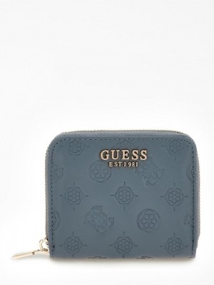 Carteras Guess La Femme Debossed-logo Mini Mujer Azules Claro | SE-154908