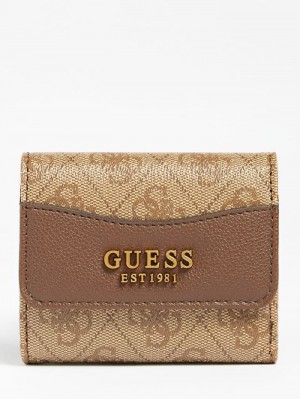 Carteras Guess Nell 4g Logo Mini Mujer Marrom | SE-906014