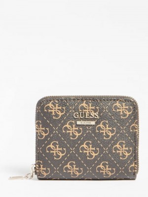 Carteras Guess Noelle 4g Logo Mini Mujer Marrom | SE-582822