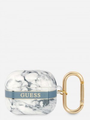 Case Guess Airpods 3 Marble Mujer Azules | SE-907762