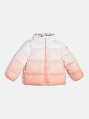 Chamarra Puffer Guess Color Gradient Niños Naranjas | SE-710839