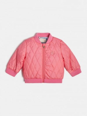 Chaqueta De Bombardero Guess Reversible Niños Rosas | SE-759002