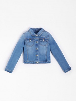 Chaquetas De Mezclilla Guess Regular Fit Niños Azules Claro | SE-531238