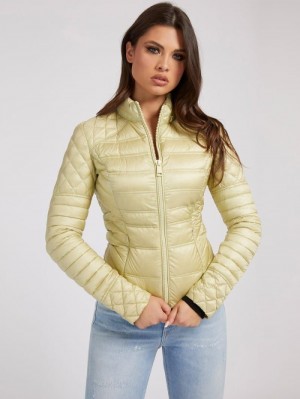 Chaquetas De Plumas Guess Packable Real Mujer Verdes | SE-321194