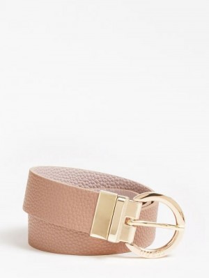 Cinturones Guess Alby Reversible Belt Mujer Marrom | SE-376865