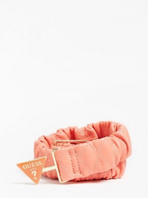 Cinturones Guess Amberlei Belt Mujer Coral | SE-476240