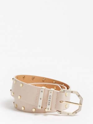 Cinturones Guess Studded Belt Mujer Rosas | SE-700817