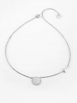 Collar Guess "Round Harmony" Mujer Plateados | SE-000224