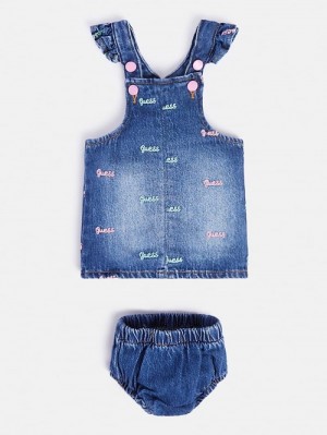 Conjuntos Guess Denim Dress And Panties Niños Azules | SE-230008