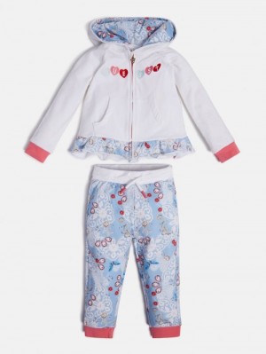 Conjuntos Guess Sweatshirt And Pant Niños Blancos | SE-085772