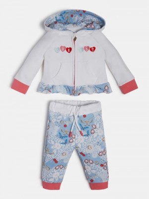 Conjuntos Guess Sweatshirt And Pant Niños Blancos | SE-176807