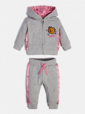 Conjuntos Guess Sweatshirt And Pant Niños Grises | SE-775394