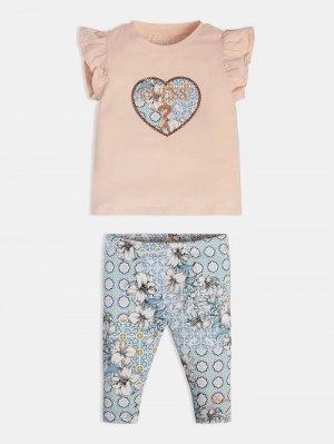 Conjuntos Guess T-shirt And Leggings Niños Azules | SE-069220