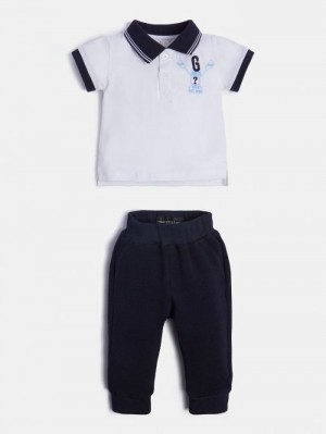 Conjuntos Guess T-shirt And Pant Active Niños Blancos | SE-761056