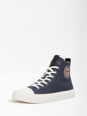 High Top Sneakers Guess Ederla Mujer Azules | SE-053210