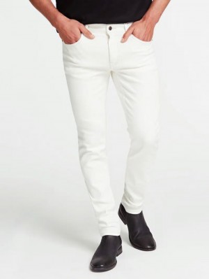 Jeans Guess Marciano Skinny Fit Hombre Blancos | SE-808779