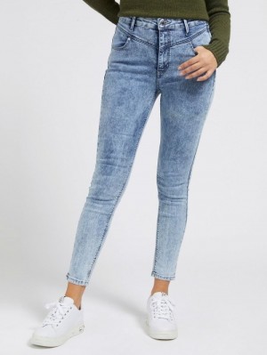 Jeans Guess Skinny Mujer Azules Claro | SE-438387