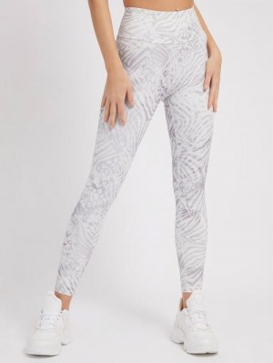 Leggins Guess All Over Print Mujer Blancos | SE-234969