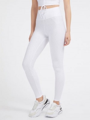 Leggins Guess Microfiber Mujer Blancos | SE-467392