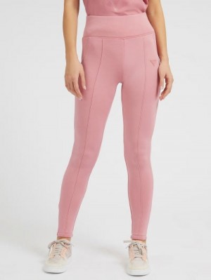 Leggins Guess Side Pocket Scuba Mujer Rosas | SE-331810