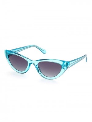 Lentes de Sol Guess Cat"S Eye Mujer Azules Claro | SE-929512